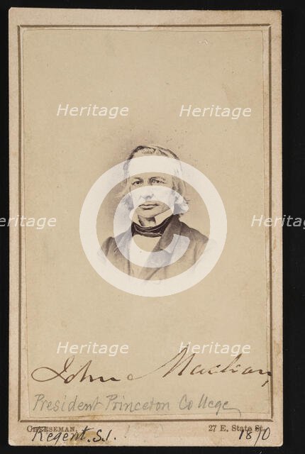 Portrait of John Maclean (1800-1886), Circa 1860s. Creator: Trenton Photograph & Art Gallery.