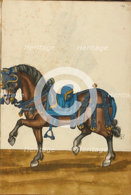 A Horse in Armor, about 1560-1570. Creator: Unknown.