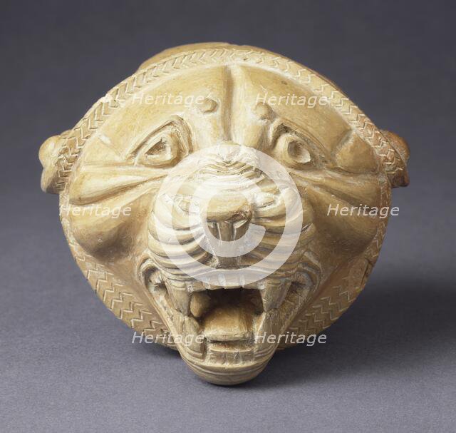 Fragment of a Lion Head, Achaemenid period (550-330 BC). Creator: Unknown.