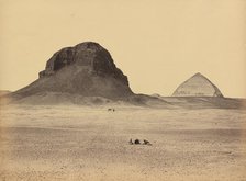 The Pyramids of Dahshoor From the East, 1857. Creator: Francis Frith.