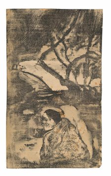Maori Woman in the Forest, 1894/95. Creator: Paul Gauguin.