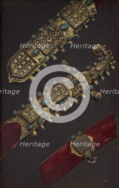 Study of a Turkish Sabre from the 17th C., c1879. Creator: Stanislaus von Chlebowski.