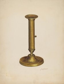 Candlestick, c. 1941. Creator: Sydney Roberts.