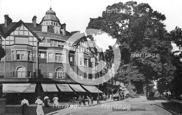 Broadway, Worthing, West Sussex, c1900s-c1920s. Artist: Unknown