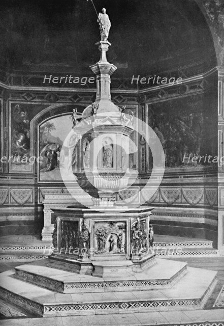 'The Font in the Church of San Giovanni, Siena', 1903. Artist: Unknown.