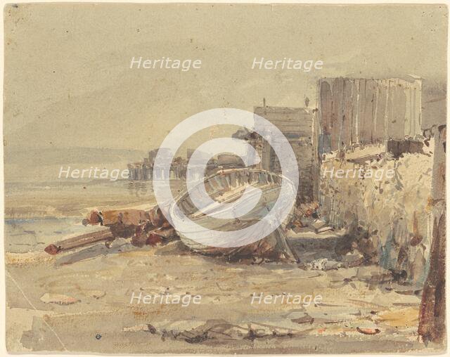 Beached Vessel, c. 1880. Creator: George Loring Brown.