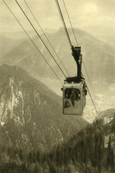 The Feuerkogel cable car, Upper Austria, c1935.  Creator: Unknown.