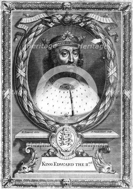 King Edward II of England, (17th century).Artist: P Vanderbanck