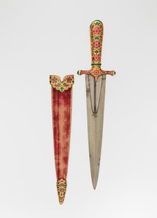 Dagger with Scabbard, Indian, Mughal, 1605-27. Creator: Unknown.