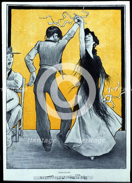 Sevillanas, winning work of the contest organized by the Blanco y Negro magazine, Madrid in 1900. Creator: Medina Vera, Inocencio (1876-1918).