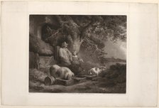 Peasant and Pigs, 1803. Creator: John Raphael Smith.