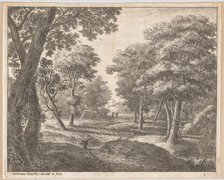 A Path Through the Woods, 17th century. Creator: Anthonie Waterloo.