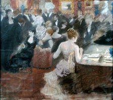 The Salon of Princess Mathilde. Artist: De Nittis, Giuseppe (1846-1884)