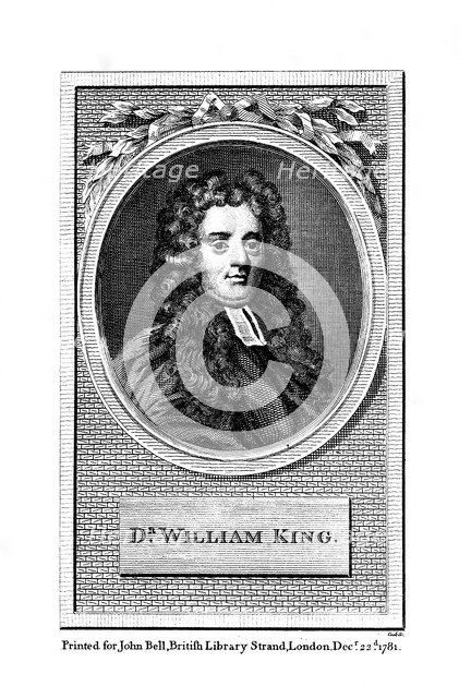 William King, English poet, (1781). Artist: Unknown