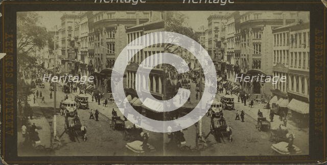 New York City and vicinity. [Street scene], c1850-1930. Creator: Unknown.