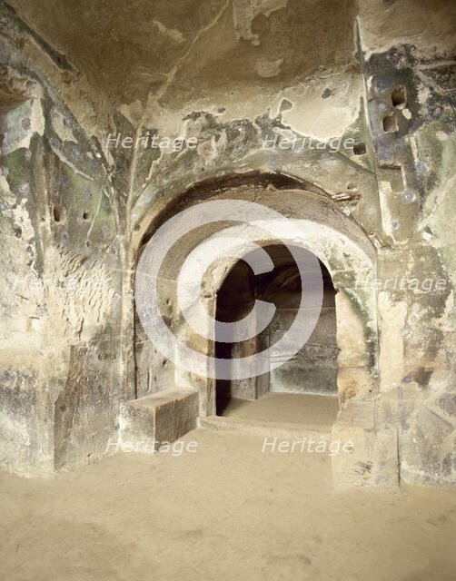Ruins of the Oracle of the Cumaean Sibyl, Cumae, Italy, 2000. Creator: LTL.