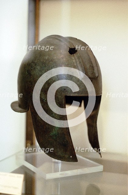 Macedonian helmet, 3rd century BC. Artist: Anon