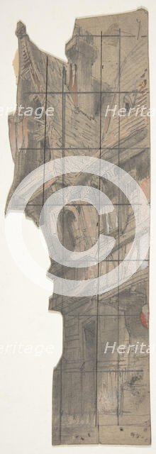 Design for a Stage Set at the Opéra, Paris, 1830-90. Creator: Eugene Ciceri.