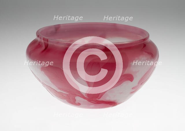 Bowl, France, c. 1900. Creator: Émile Gallé.