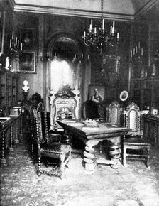 The King of Denmark's Eightieth Birthday: the King's Library in the Amalienborg Palace, 1898. Creator: Unknown.