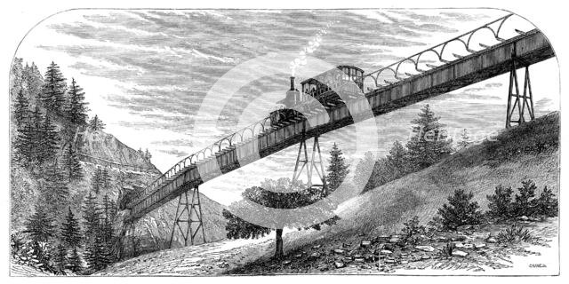 The Righi Mountain Railway, Switzerland, 1871. Creator: Crane.