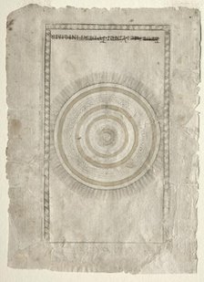 The Empyrean Sphere (from the Tarocchi, series A..., before 1467. Creator: Master of the E-Series Tarocchi (Italian, 15th century).