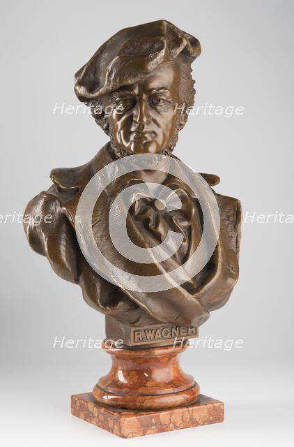 Bust of Richard Wagner, Early 20th cen. Creator: Anonymous master.