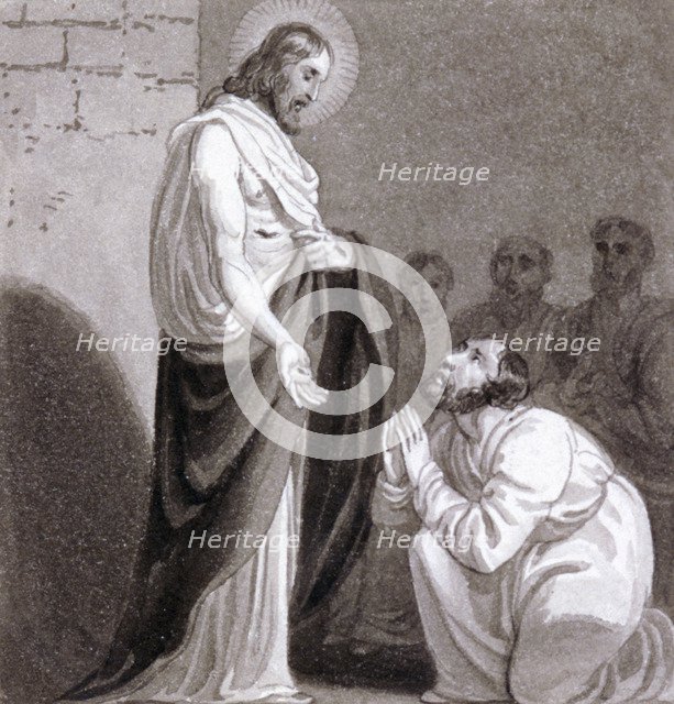 'Christ and St Thomas',  c1810-c1844.  Artist: Henry Corbould 