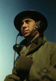 Man of the Fort Story, Va., coastal defense, 1942. Creator: Alfred T Palmer.