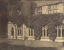 Lacock Abbey, Cloisters, September 12, 1855 [?], September 12, 1855 [?]. Creator: Unknown.