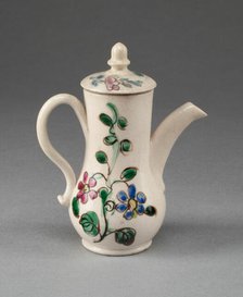 Miniature Coffee Pot, Staffordshire, c. 1760. Creator: Staffordshire Potteries.