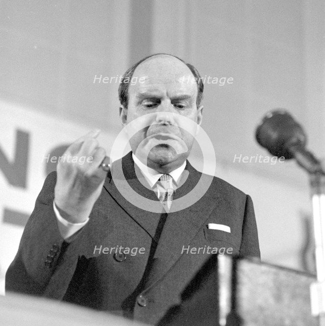 Ian Macleod speaking at the 4th Young Conservatives Conference in London, 15 Feb 1964. Artist: Henry Grant