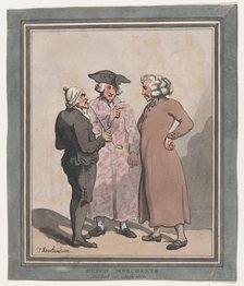 Dutch Merchants Sketched at Amsterdam, 1796-97., 1796-97. Creator: Thomas Rowlandson.