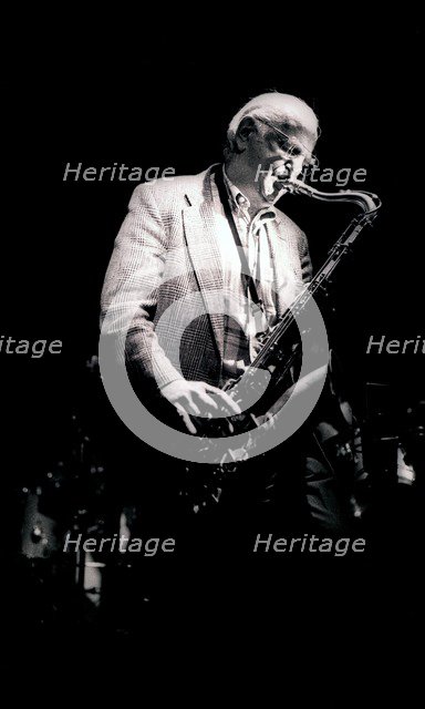 Ronnie Scott, Ronnie Scott's, Soho, London, 1994. Artist: Brian O'Connor.