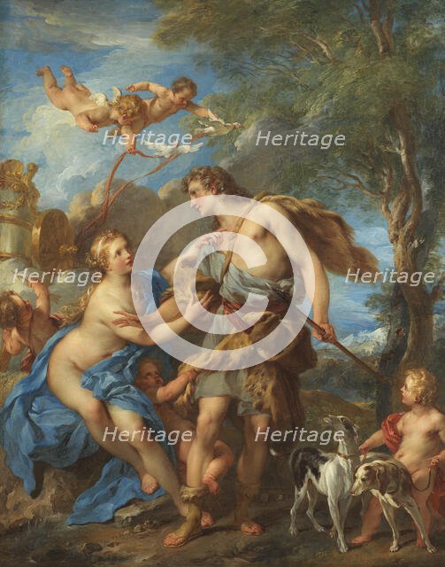 Venus and Adonis, 1729. Creator: Francois Lemoyne.