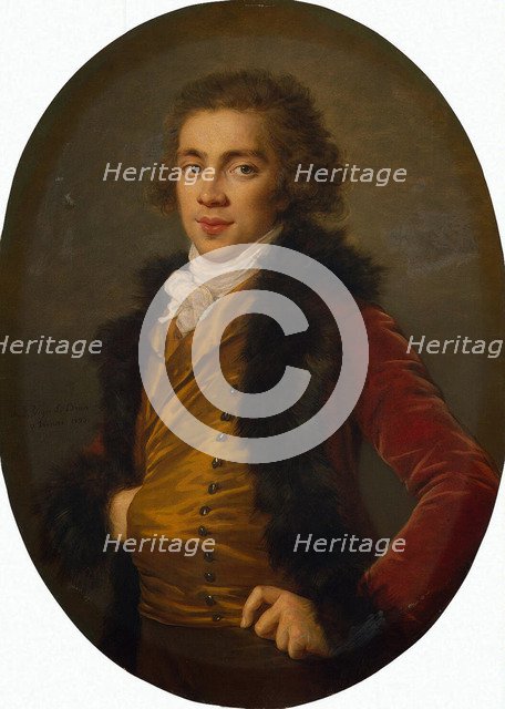 Portrait of Prince Grigory Alexandrovich Stroganov (1770-1857), 1793. Artist: Vigée-Lebrun, Marie Louise Elisabeth (1755-1842)