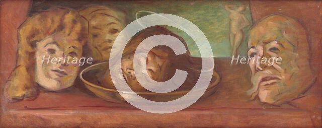 Head of John the Baptist 'Salome', 1922-1925. Creator: Milan Thomka Mitrovsky.