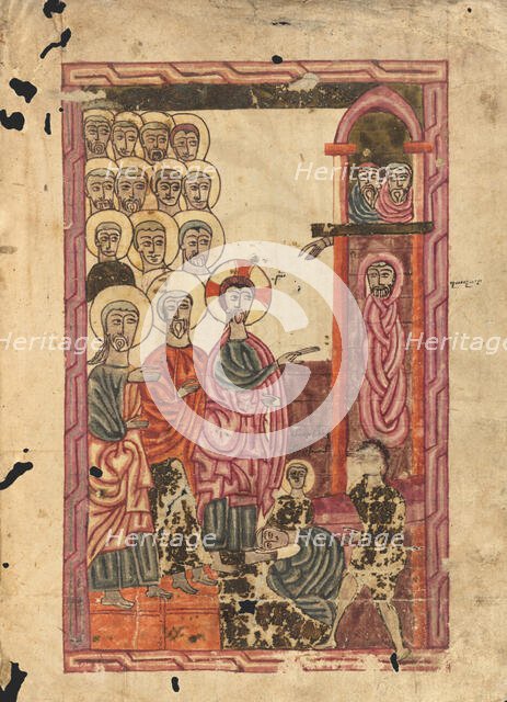 The Raising of Lazarus; Gospel Book, 1583. Creator: Ghoukas.