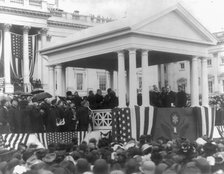 William McKinley taking Oath of Office, Washington D.C., c1901. Creator: Frances Benjamin Johnston.