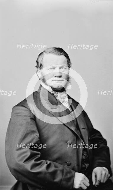 Josiah Bushnell Grinnell of Iowa, between 1855 and 1865. Creator: Unknown.