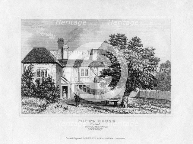Alexander Pope's House, Binfield, Berkshire, mid 19th century. Artist: Unknown
