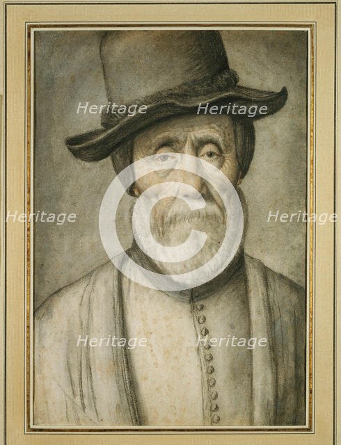 Portrait of an Old Man, c. 1600. Creator: Lagneau.