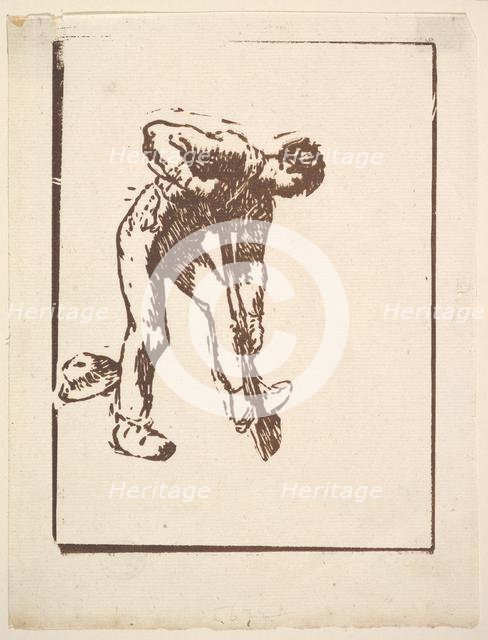 Digger, 1863. Creator: Jean Francois Millet.