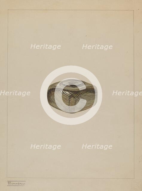 Inkwell, c. 1937. Creator: Frank Fumagalli.