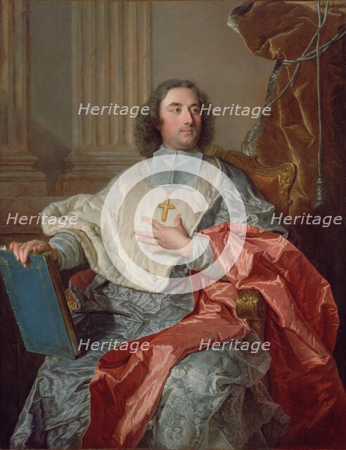 Charles de Saint-Albin, Archbishop of Cambrai, 1723. Creator: Hyacinthe Rigaud.
