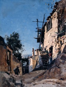 'The Old Town Below the Cemetery, Menton', 1890. Artist: Emmanuel Lansyer
