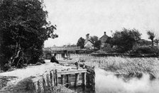 Weir and lock keeper's house, St John's Lock, Lechlade, Gloucestershire, c1860-c1887. Artist: Henry Taunt.