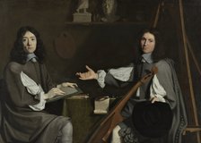 Double Portrait of both Artists, 1654. Artist: Champaigne, Philippe, de (1602-1674)