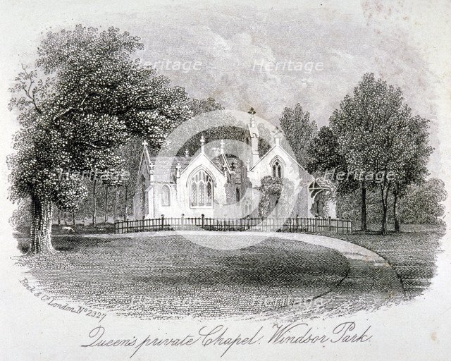 The Queen's private chapel in Windsor Great Park, Berkshire, c1861. Artist: Anon