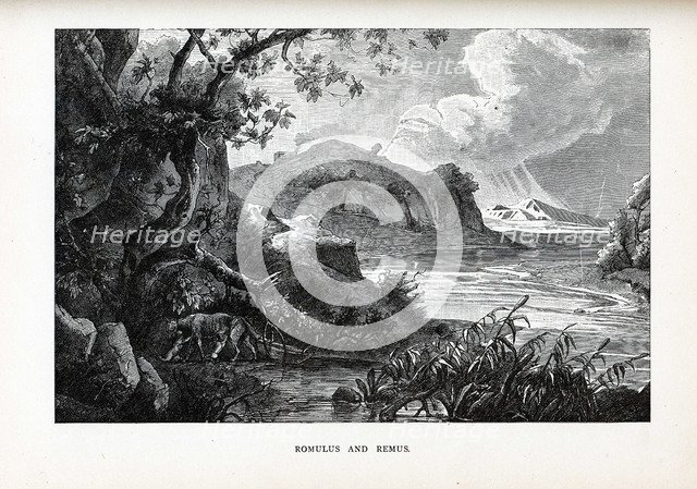 Romulus and Remus, 1882. Artist: Anonymous  